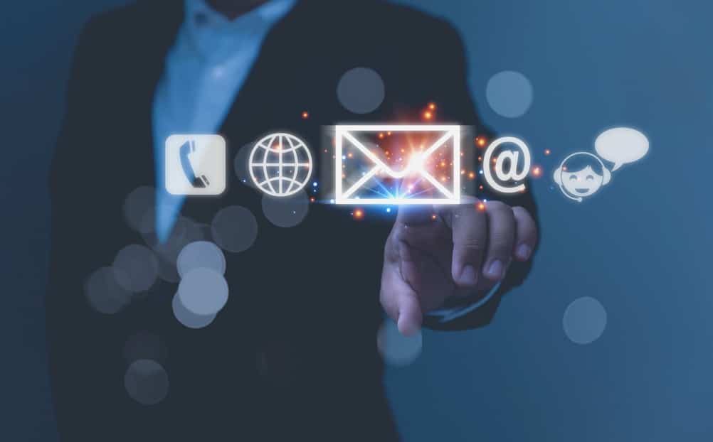 Image of email service provider options
