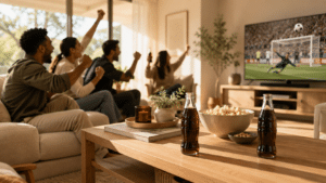 Cozy Soccer Celebration at Home