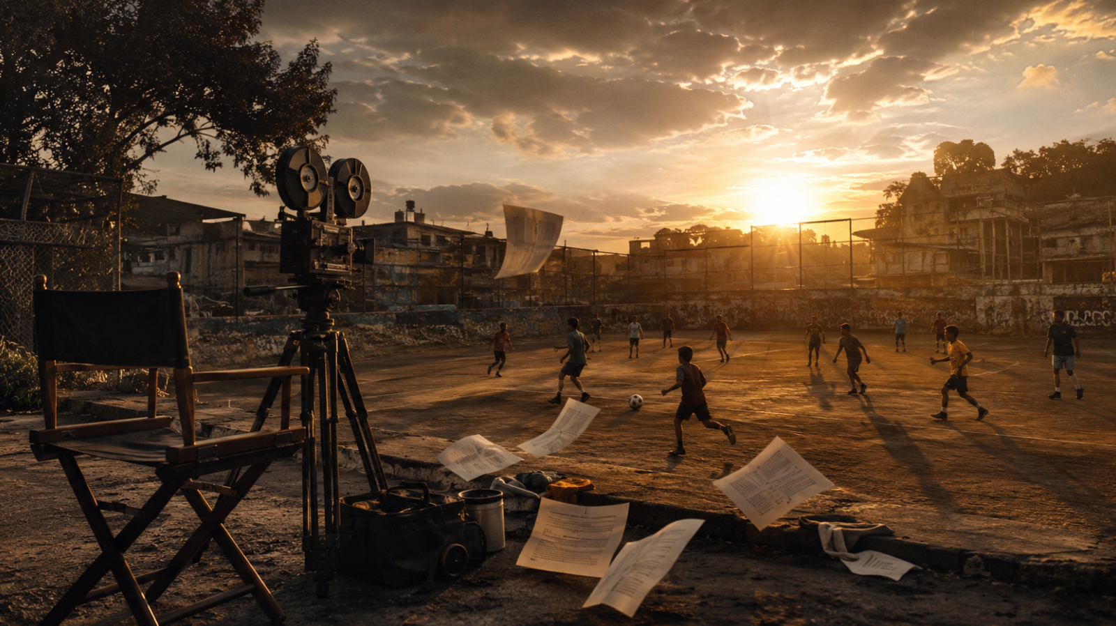 photo Golden-Hour Soccer Film Set