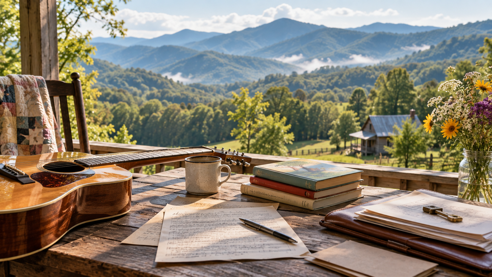 Songwriter’s Mountain Porch Retreat